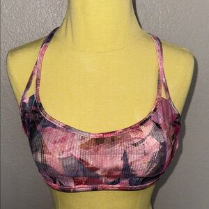 Lululemon Pink Patterned Sports Bra